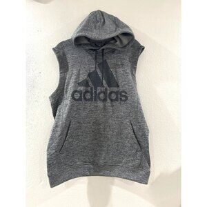 Adidas Hoodie Mens Gray Sleeveless clima warn Athletic Sport size M team issue